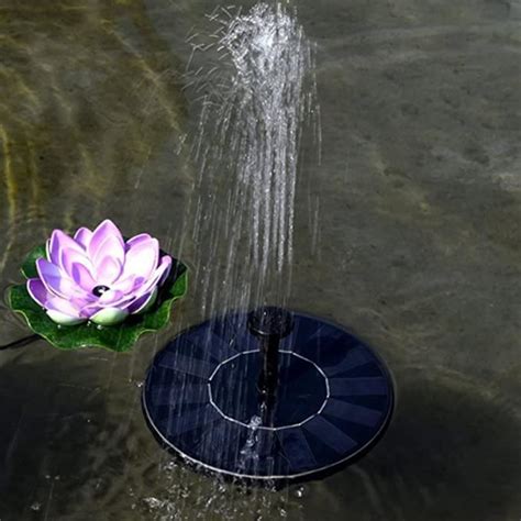 Fontaine Solaire Flottant Jardin Pompe Eau Cdiscount Jardin