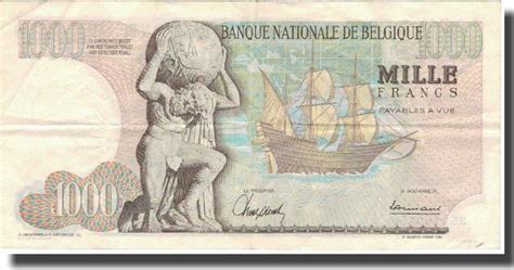 Belgien 1000 Francs 1967 Geldschein 1967 10 06 KM 136a SS MA Shops