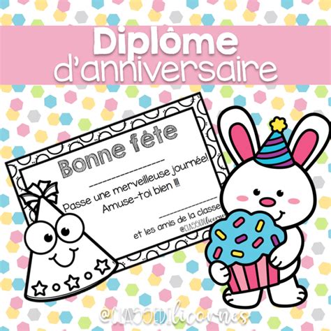 Diplôme Danniversaire