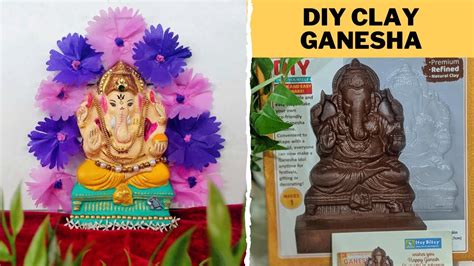 How To Make Eco Friendly Ganesha Idol At Home Easy Mould And Clay Ganesh Itsy Bitsy Youtube