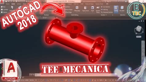 TUTORIAL AUTOCAD 3D Tee Mecánica YouTube