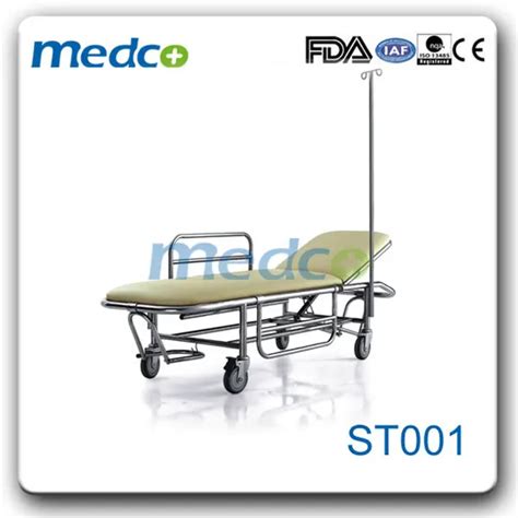 Emergency Stretcher Hospital Patient Transfer Trolley With Aluminum