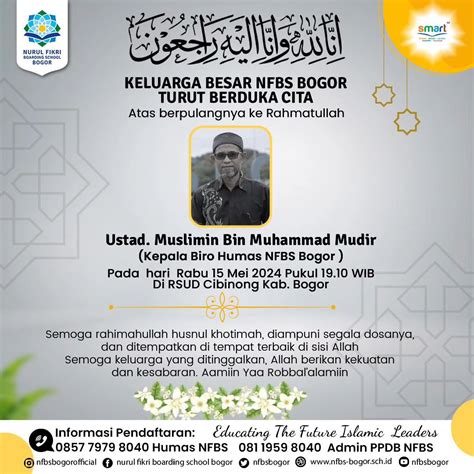 Innalillahi Wa Inna Ilaihi Raji Un Telah Berpulang Ke Rahmatullaah Ust