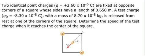 Solved Two Identical Point Charges Q X C Are Chegg