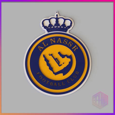 Stl File Al Nassr Fc Shield 🛡️ ・3d Printable Design To Download・cults