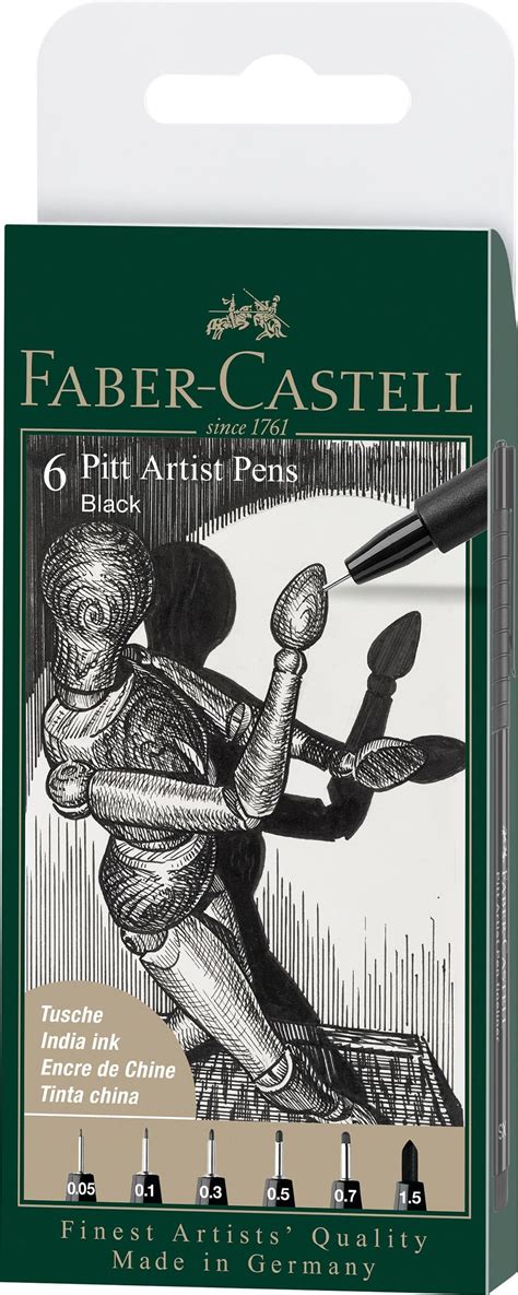 Faber Castell 167158 Crayon à encre de Chine Pitt Artist Pen couleur