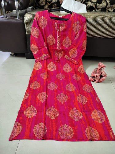 Cotton Party Wear Colorful Kurtis Size M And Xl Wash Care Handwash