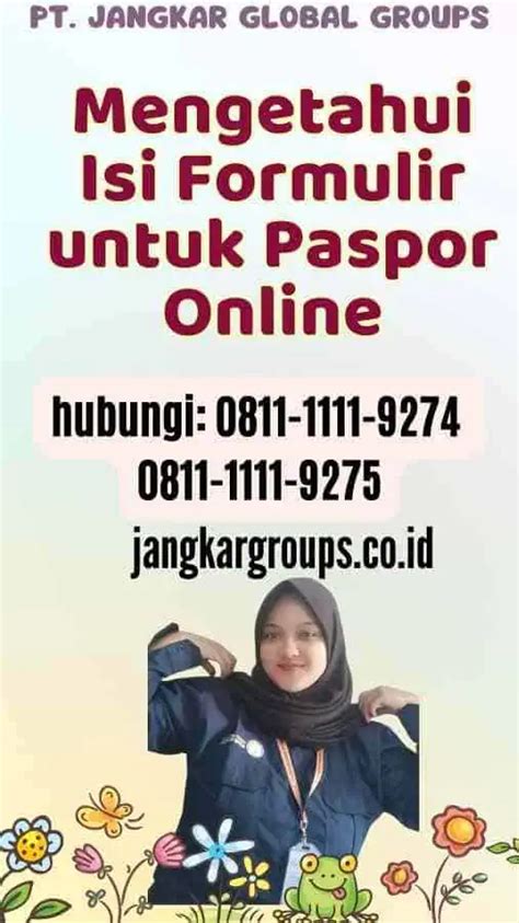 Isi Formulir Untuk Paspor Online Jangkar Global Groups