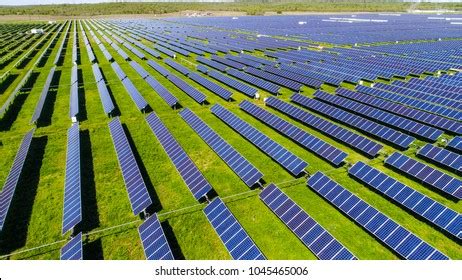 Solar Energy Fast Growing Industry Worldwide Stock Photo