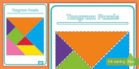 Tangram Display Cut Outs Twinkl