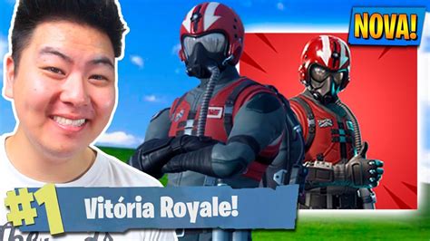 Comprei A Nova Skin Do Copiloto E Matei Geral Fortnite Battle Royale