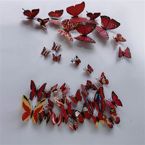 Butterfly Wall Stickers: 3D PVC Decals for Home