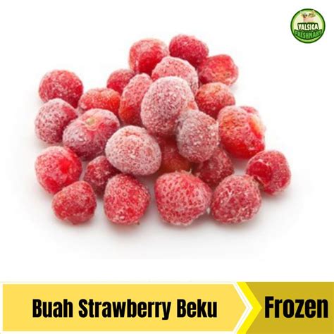 Jual PREMIUM Frozen Strawberry Buah Strawberry Beku Shopee Indonesia