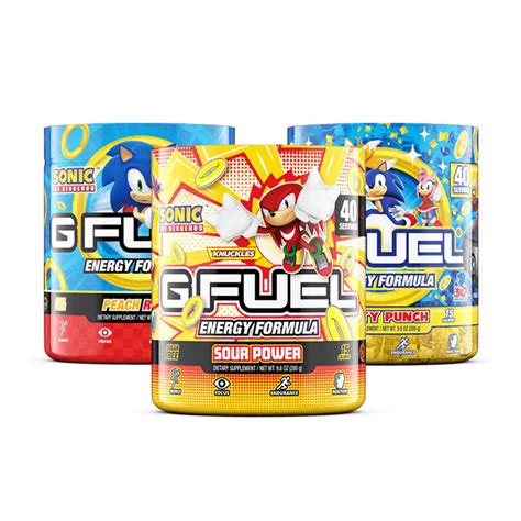 Sonic And Knuckles G Fuel Energy Ultimate Bundle 40er Tubs