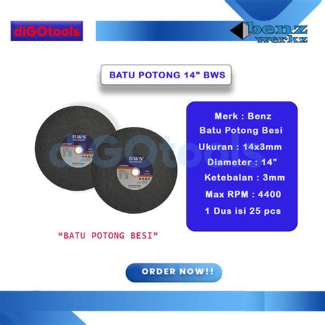 Jual BATU POTONG BWS 14 Cutting Wheels BWS 14 Inch Benz Kota