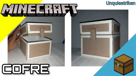 Como Hacer un COFRE de Cartón Tutorial Minecraft Unquiestriken