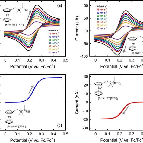 Cvs Cycle Of Mm A Fc N And B Fc N At Various Scan