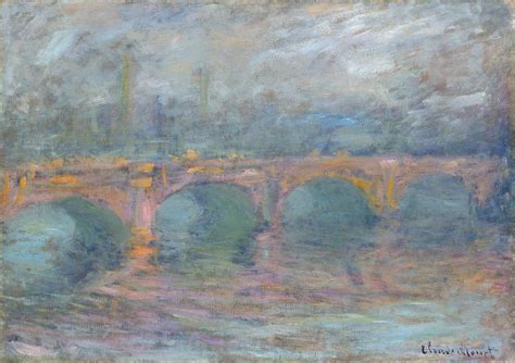 Waterloo Bridge,London at Sunset by Claude Monet - Artvee