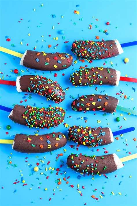 Chocolate Covered Bananas A Back To School Snack Sweets And Treats