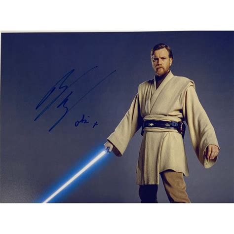 Autograph Signed Star Wars Ewan Mcgregor Photo