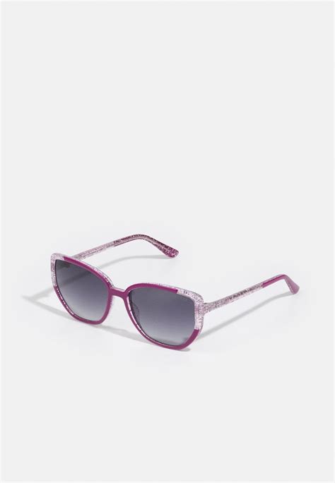 Guess Sunglasses Shiny Violet Gradient Smoke Purple Zalando