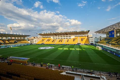 The Football Match Of Uefa Champions League Fc Sheriff Tiraspol Vs Fc