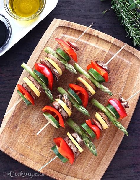 Grilled Vegetable Kabobs The Cooking Bride