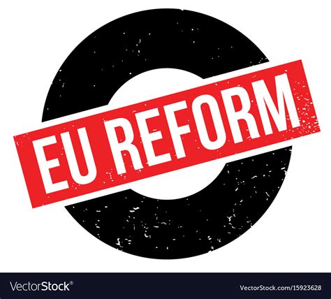 Eu Reform Rubber Stamp Royalty Free Vector Image