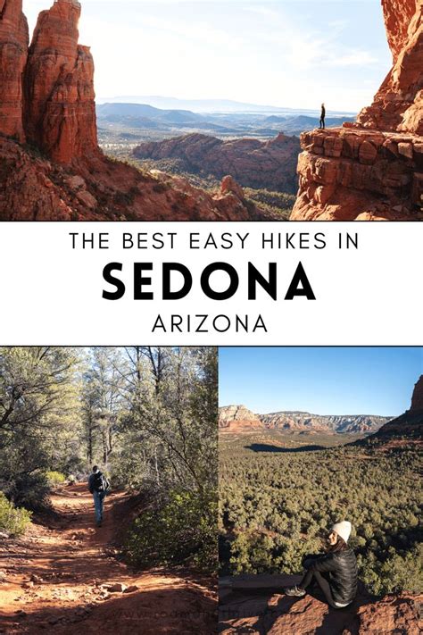 The Best Hikes In Sedona Arizona With Text Overlaying It