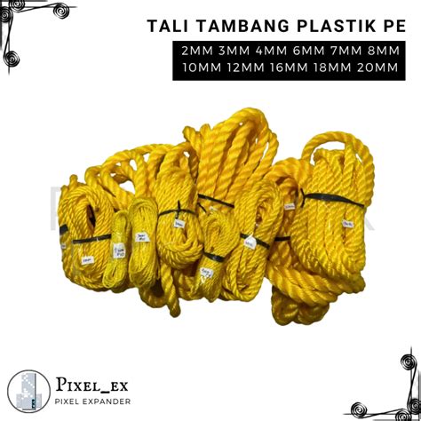 Jual Tali Tambang Tali Tampar PE Plastik 7mm 8mm 10mm 12mm Shopee