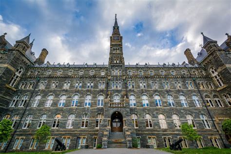 Healy Hall, at Georgetown University, in Washington, DC Stock Photo ...