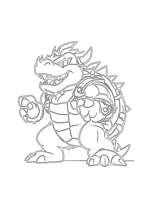 Coloriages Bowser Imprimer