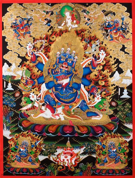 Six Armed Mahakala Lotus Within