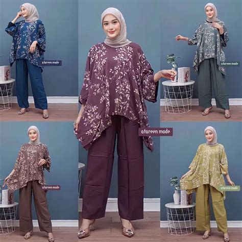 Jual One Set Tie Dye Rayon Setelan Waka Wanita Set Wakawaka Jumbo