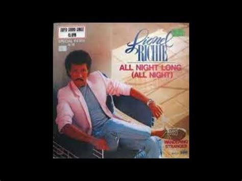 Lionel Ritchie All Night Long All Night Youtube