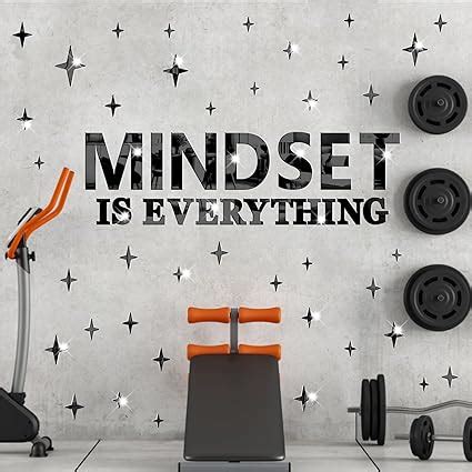 Amazon Mindset Is Everything Wall Art Decor Gym Wall Decal