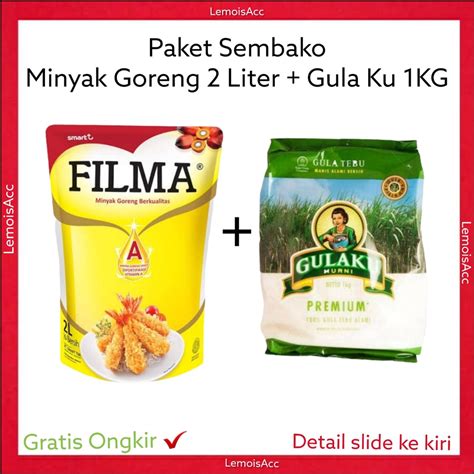 Jual Lemoisacc Paket Sembako Minyak Goreng Liter Sunco Filma Fortune