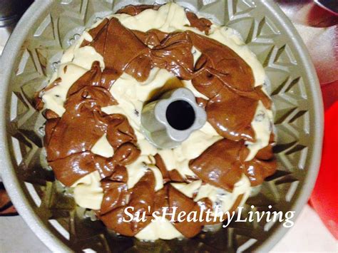 Su Shealthyliving Chocolate Orange Marble Bundt Cake