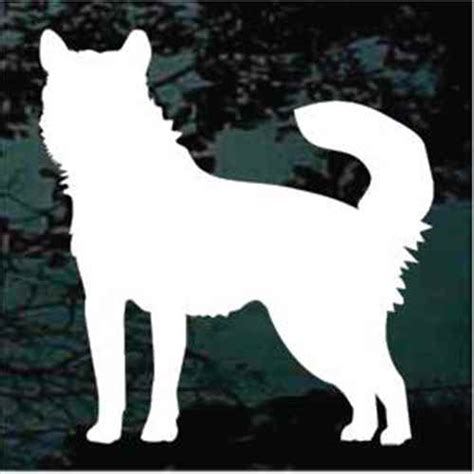 Solid Alaskan Malamute Standing Car Decals And Window Stickers Decal Junky