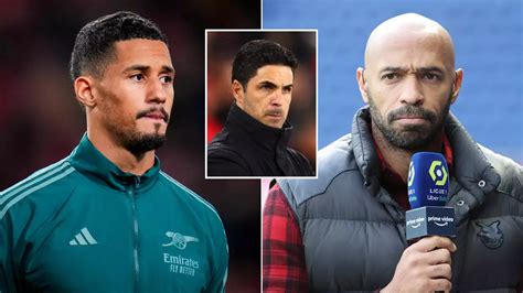 Thierry Henry Choice Might See William Saliba Miss Begin Of Subsequent