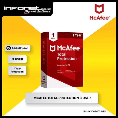 Jual Mcafee Total Protection User Di Seller Infonet Official Store