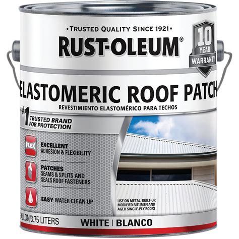 Rust Oleum Gal White Elastomeric Roof Patch Do It Best