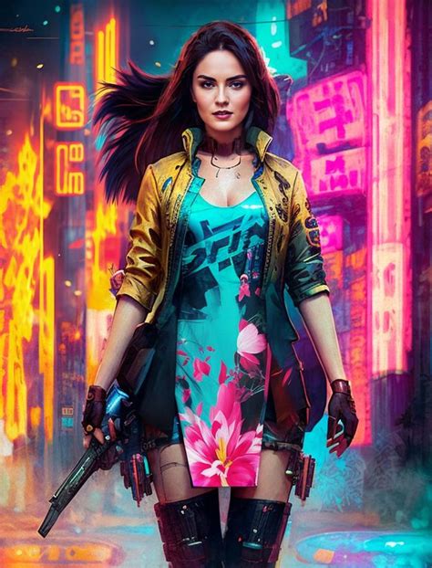 AI Art LoRA Model Cyberpunk 2077 PixAI