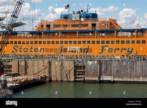 Staten Island Ferry Docked At St George S Ferry On Staten Island Ny