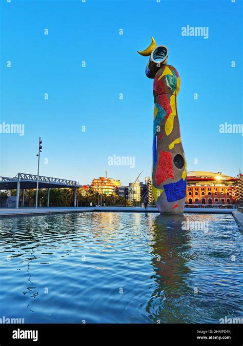 Woman And Bird Dona I Ocell Sculpture Designed By Joan Miro 1982