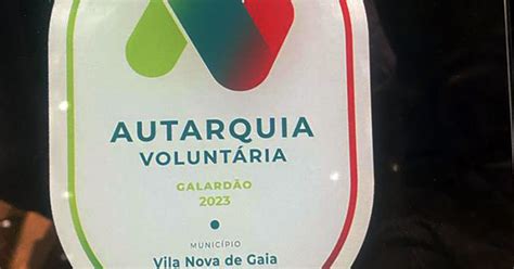 Notícias e Destaques Gaia distinguida como Autarquia Voluntária