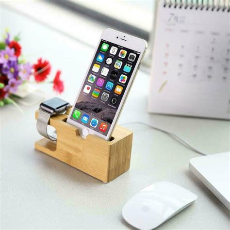 Charging Dock Stand Station Bamboe Base Charger Ho Grandado