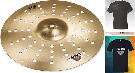 Sabian AAX 18 AERO Crash Cymbal Natural Finish Bundle Save Reverb