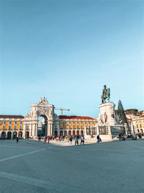 The View Over Lisbon From The Top Of Arco Da Rua Augusta