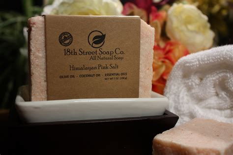 Pink Himalayan Salt Bar 18th Street Soap Company